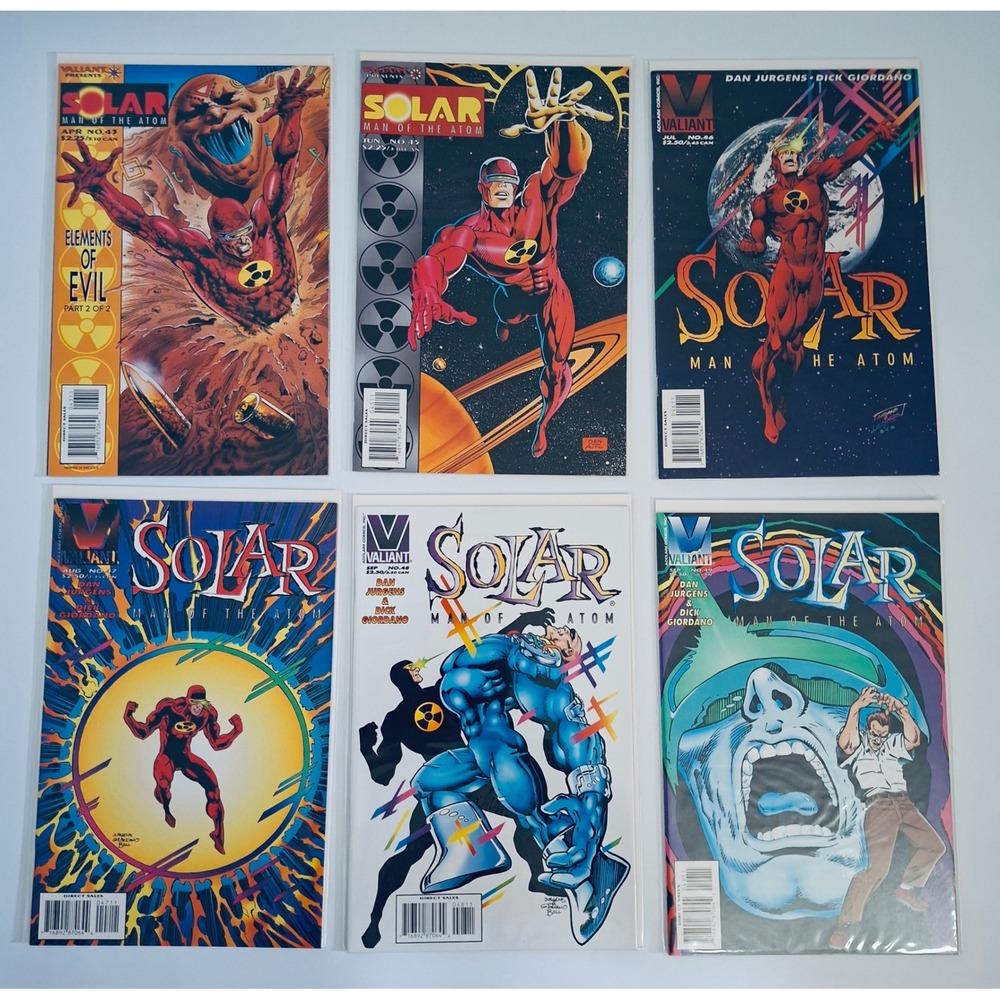 Solar Man of the Atom #43-59 Lot 16 Valiant Comics Missing #45 1995-96